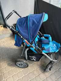 Wózek spacerówka dla dziecka baby active niebieski unisex
