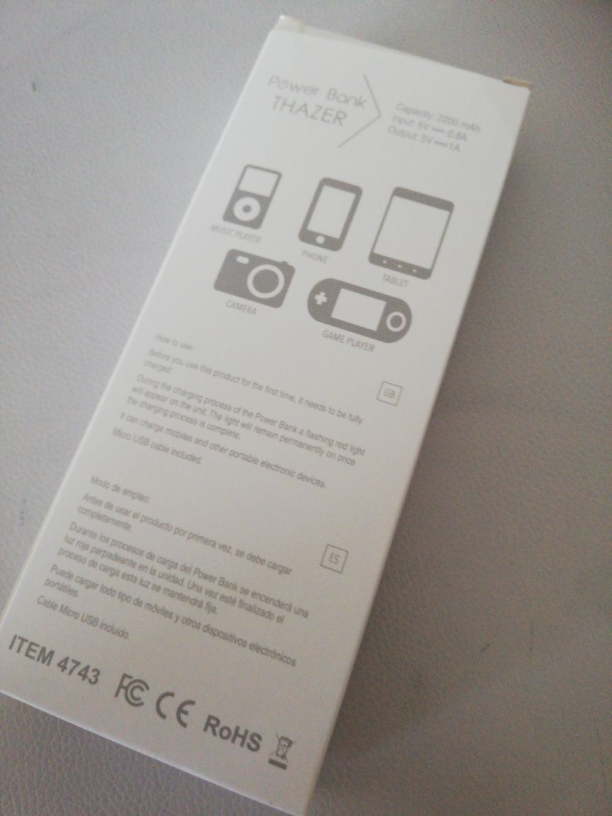 PowerBank Thazer nova 2200mah