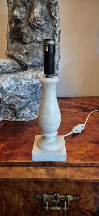 Antyk Lampa lampka z marmuru Francja. Unikat. Hollywood regency design