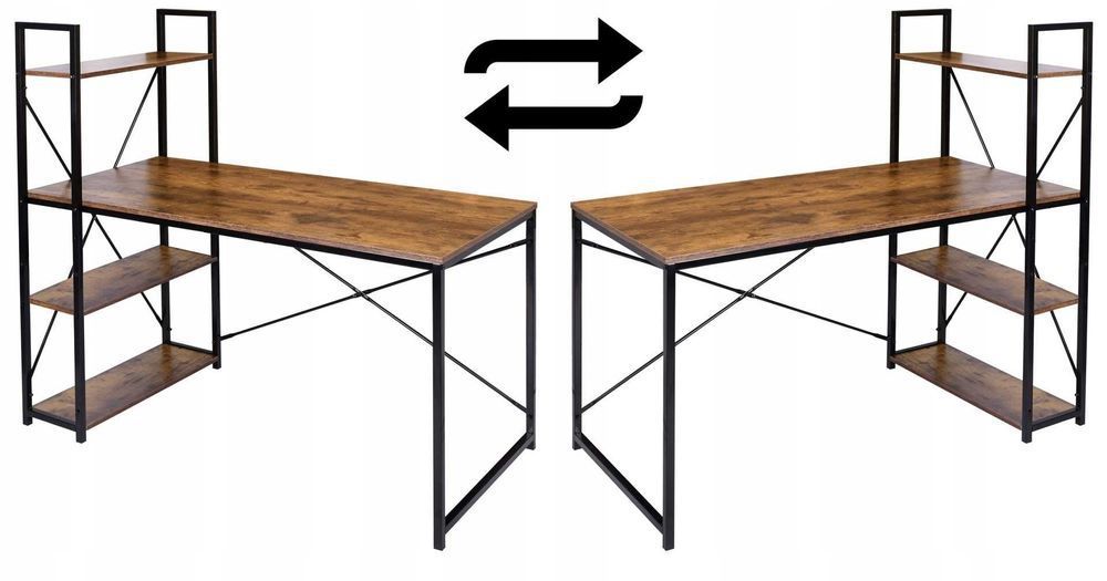 NOWE Biurko Gamingowe Metalowe Komputerowe Meble Szkolne Loft Okazja