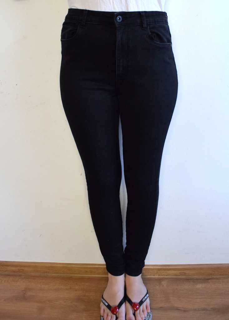Ivyrevel Madness spodnie czarne rurki z wiązaniami 36 s wysoki stan