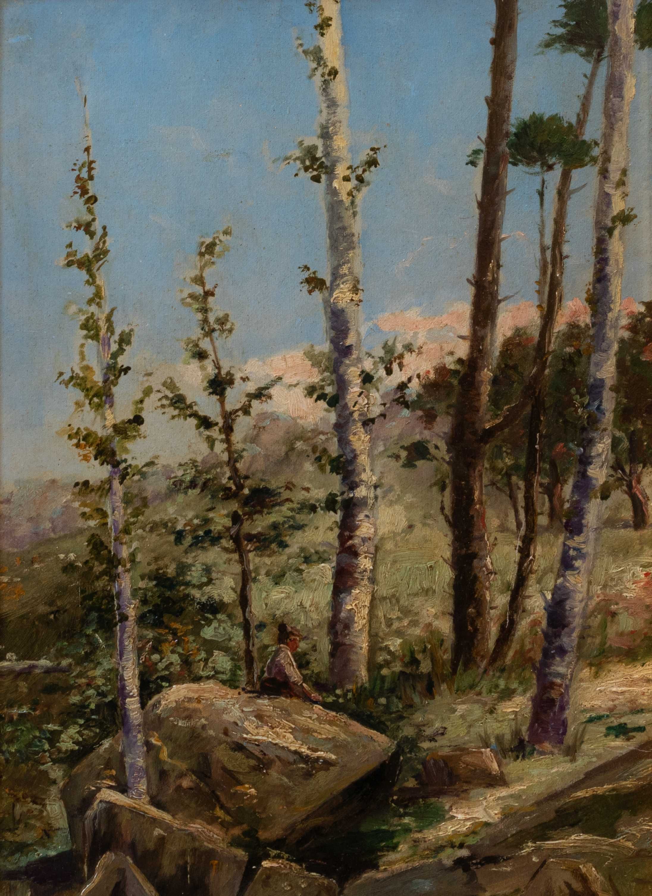 Pintura paisagem Thomaz de Mello JrSintra.