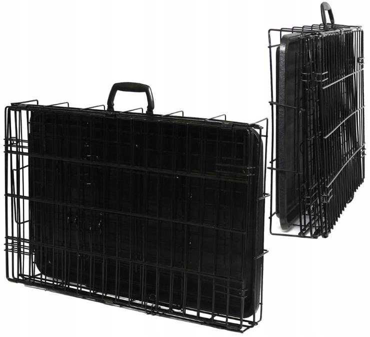 Klatka kennelowa NOWA kojec dla psa SOLIDNY transporter 91x57x65 cm