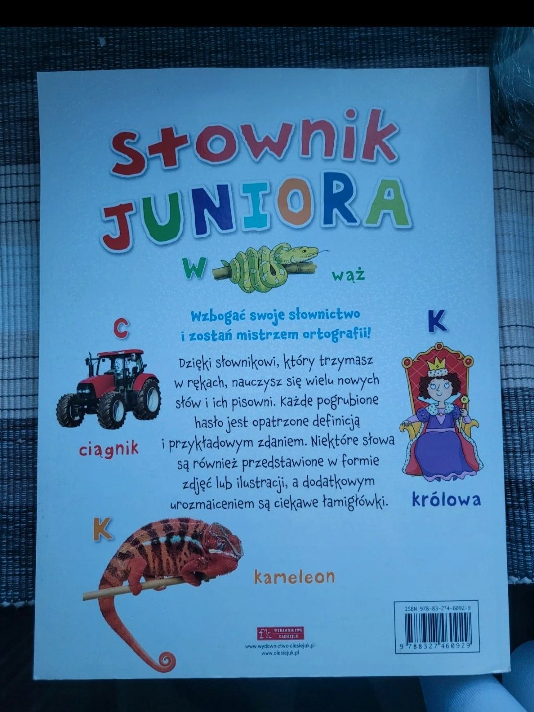 Słownik juniora / zdjecia / ilustracje