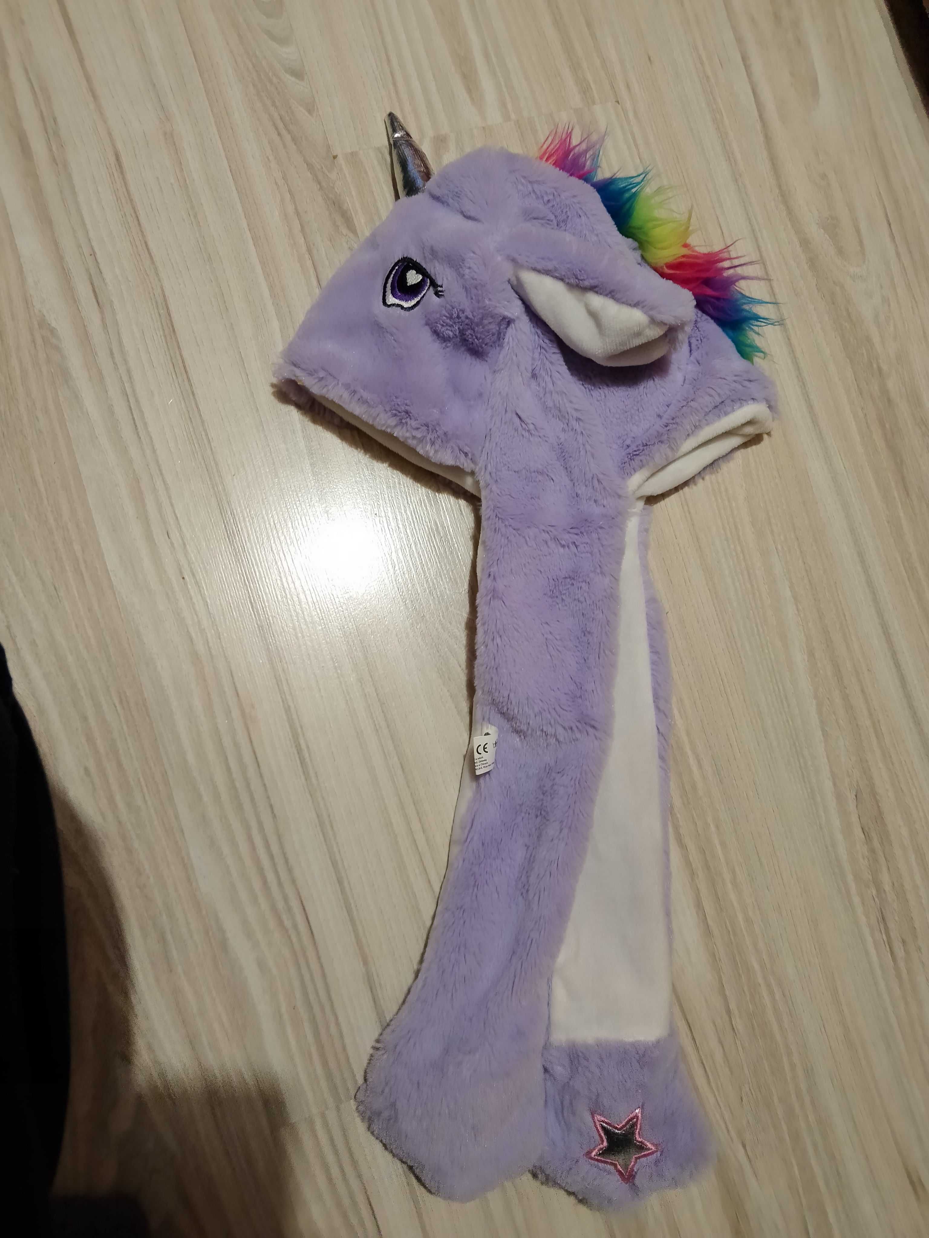 Czapka ruchome uszy jednorożec