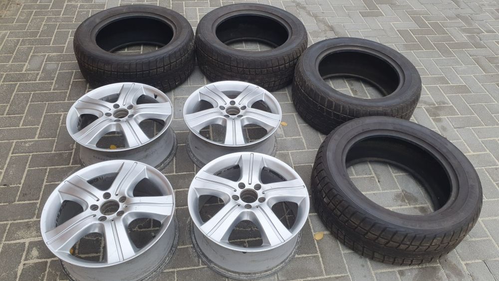 Диски колеса резина шини 5×112 R-18 255 55 18 Dunlop winter sport зима