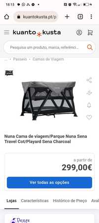 Cama de viagem/parque