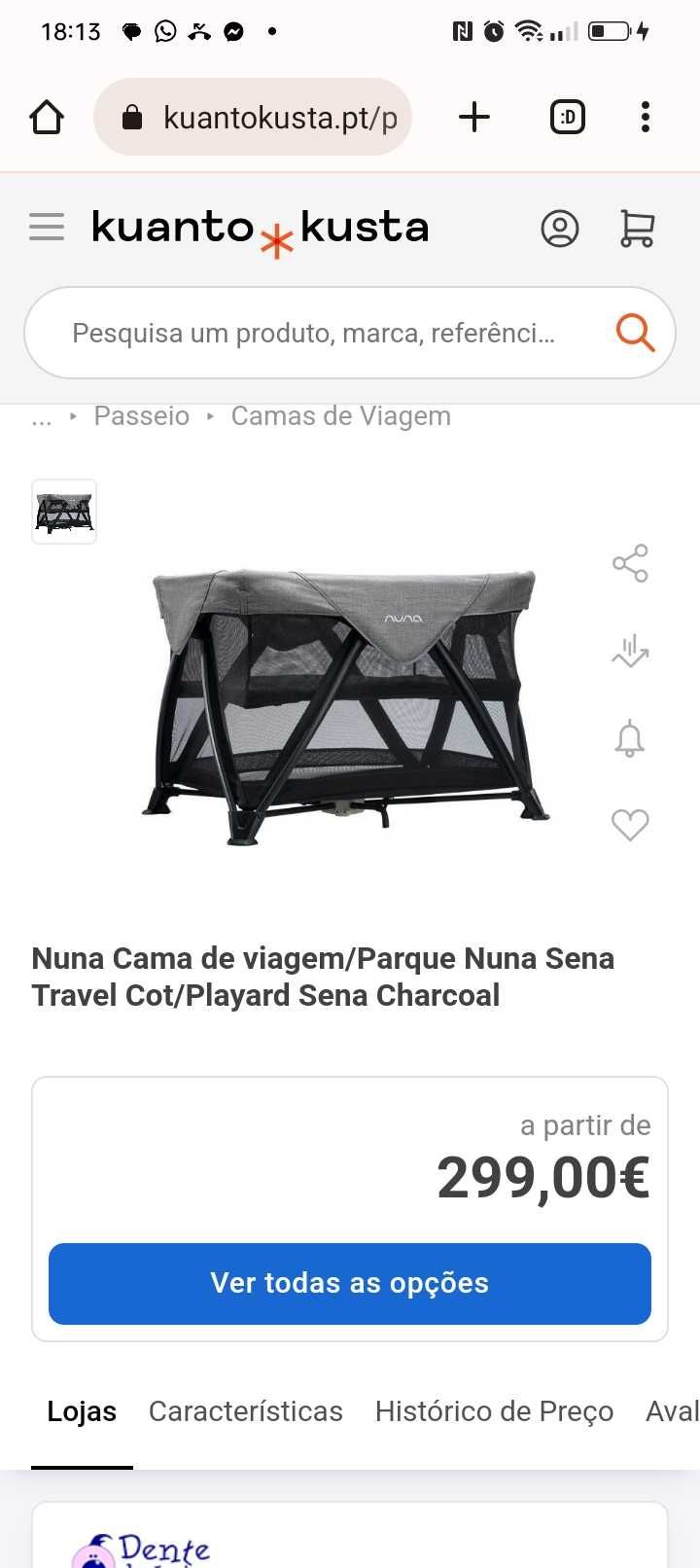 Cama de viagem/parque