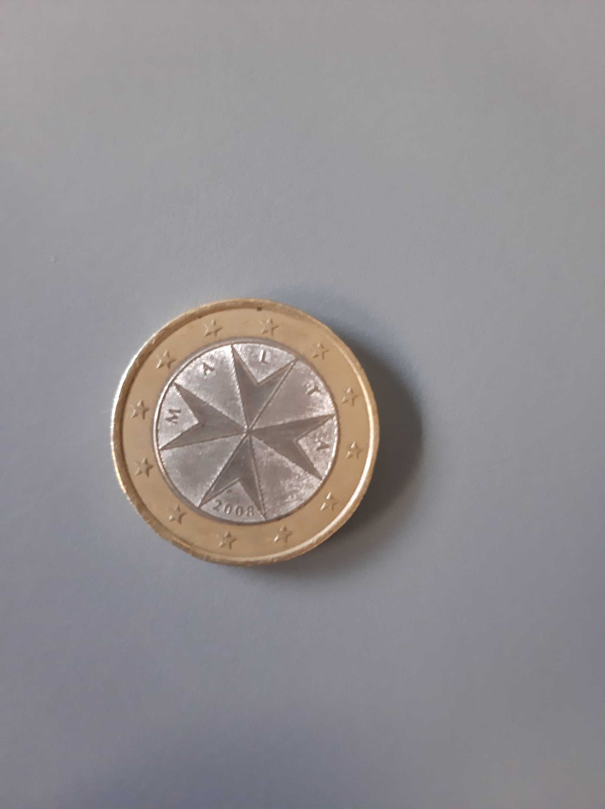 Moeda de 1 euro - malta - 2008 - Letra F -colecionável