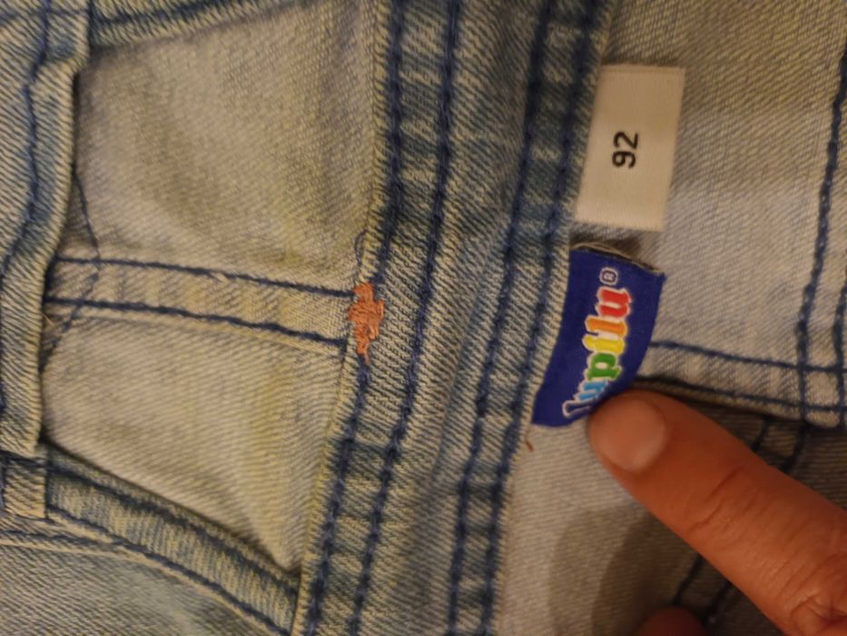 Jardineiras de ganga de bebé menina