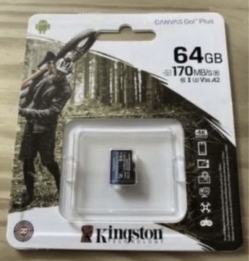 Kingston Canvas Go! Plus micro SD 64 GB Class 10, 170 MB/s