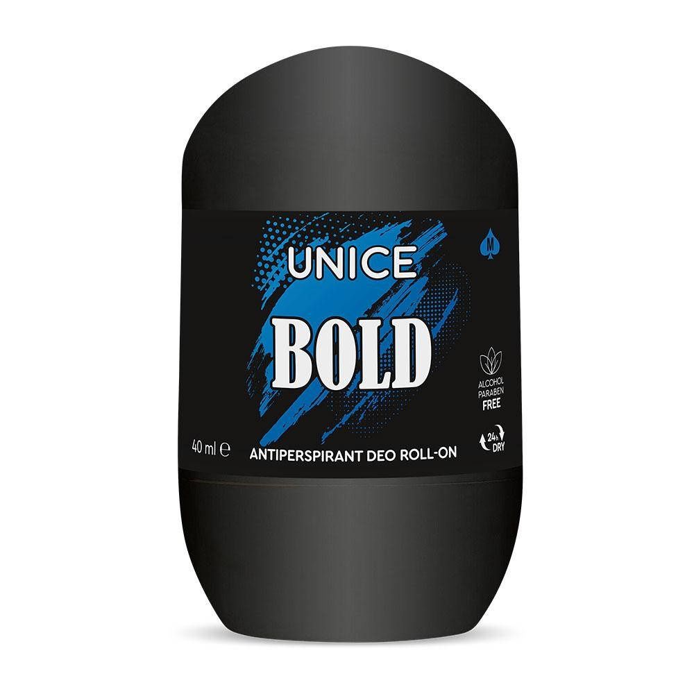 Чоловічий роликовий дезодорант-антиперспірант Unice Bold і Stark, 40мл
