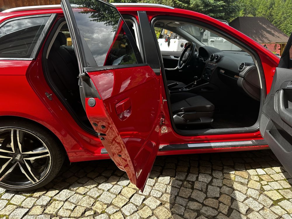 Czerwone Audi A3 8p 140KM Sportback