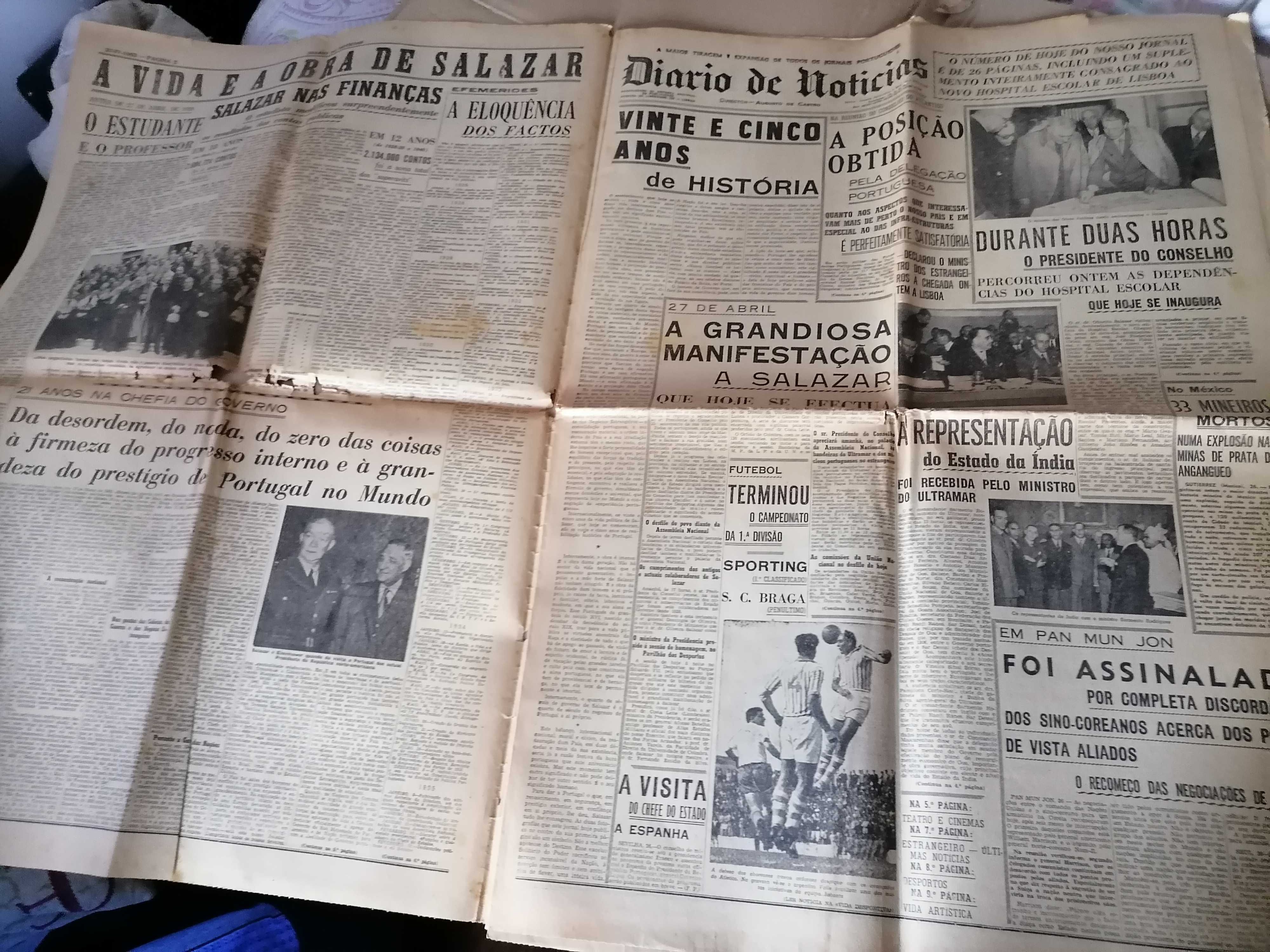 Dr. OLIVEIRA SALAZAR -25 Anos Ao Serviço da Nação 1953 Diário Notícias