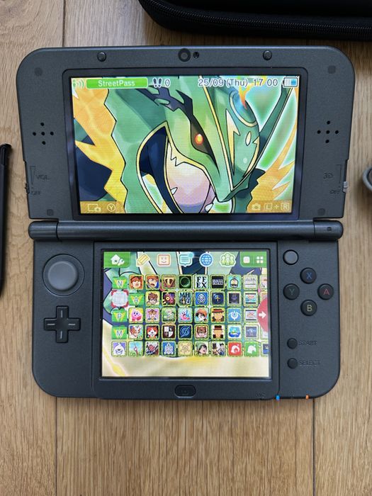 New 3DS XL (Top IPS, 128Gb, 200+ jogos, Pokemon/Zelda/Mario/Inazuma)
