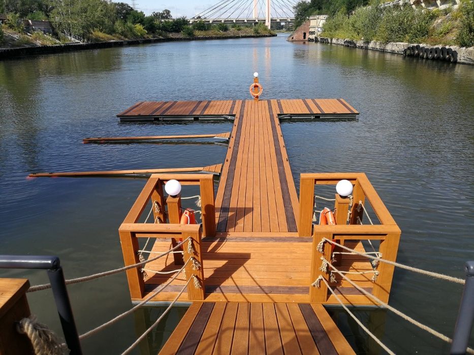 Pomosty Pływające Pomost Pływający Molo Rower wodny Jacht Motorówka
