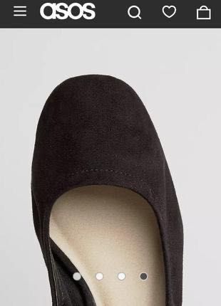 Балетки балерина з стрічкою asos living memory ballet flats