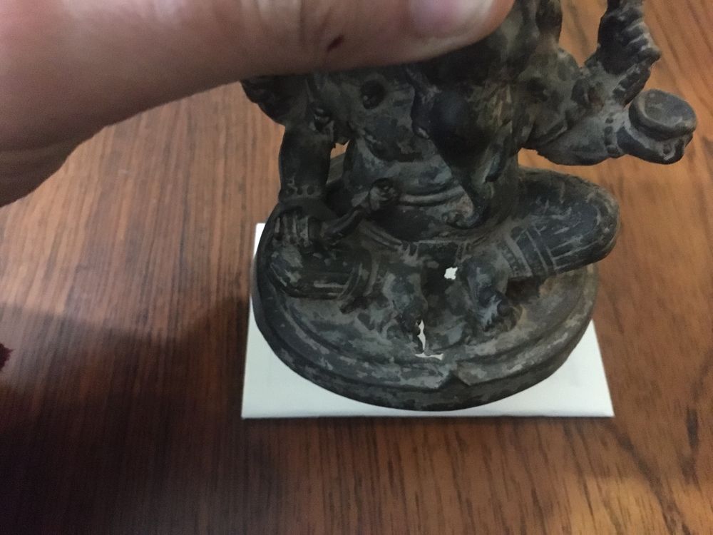 Estátua de Ganesha em Bronze (10 cm)
