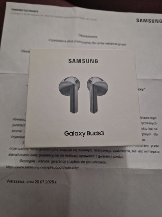 Nowe Samsung galaxy Buds 3