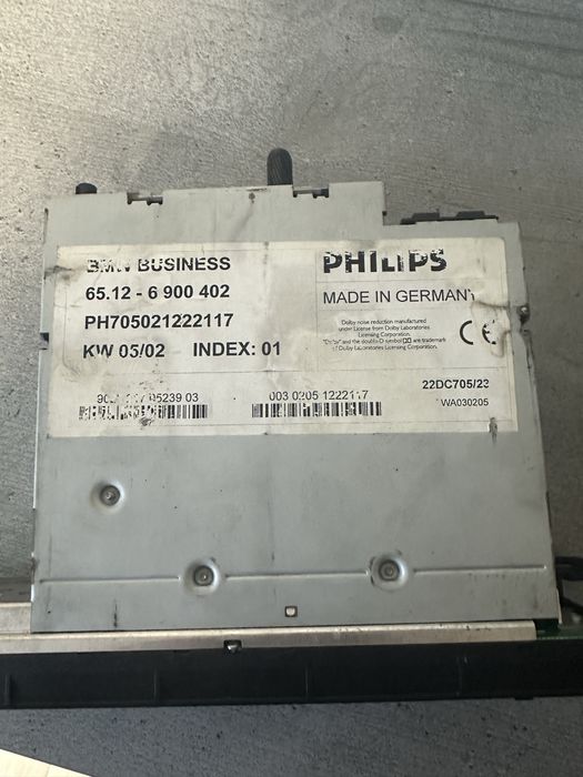 Магнітола оригінал bmw e46 + рамка переносу і ніша