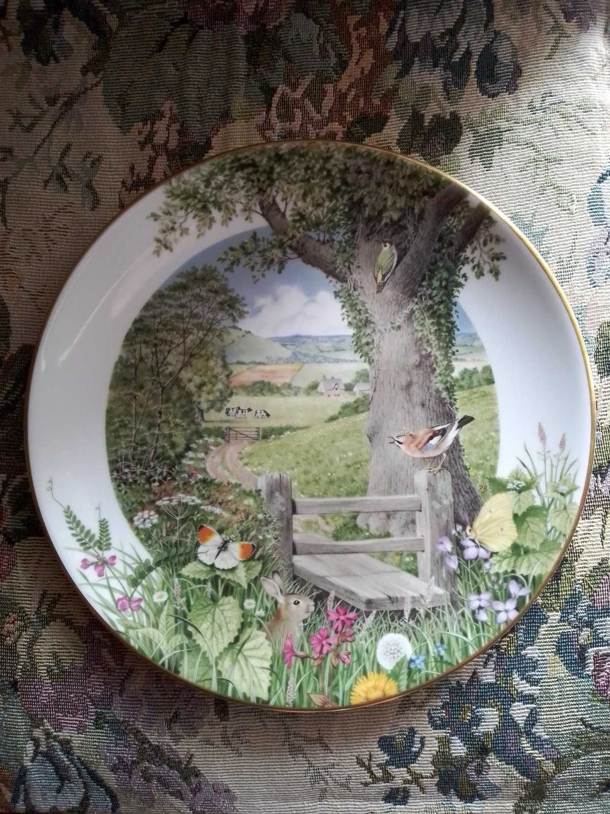 Фарфоровая тарелка декоративная,Англия