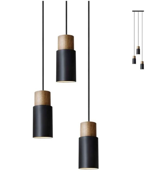 Industrialna Lampa Retro Wisząca Vintage 3 Żarówki