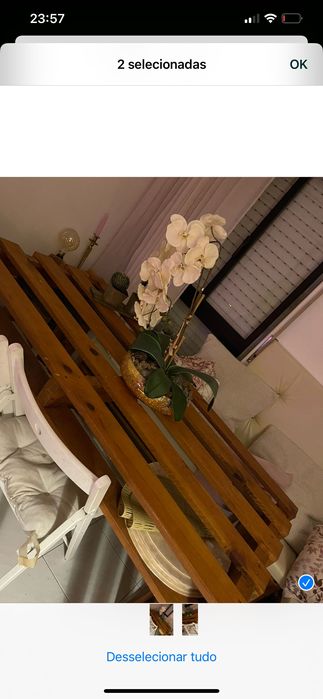 Mesa de madeira em excelente estado