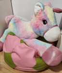Koń pony maskotka XXL + pufa siedzisko piłka