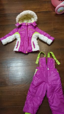 Детский зимний комбенизон + куртка на девочку Chicco Thermore