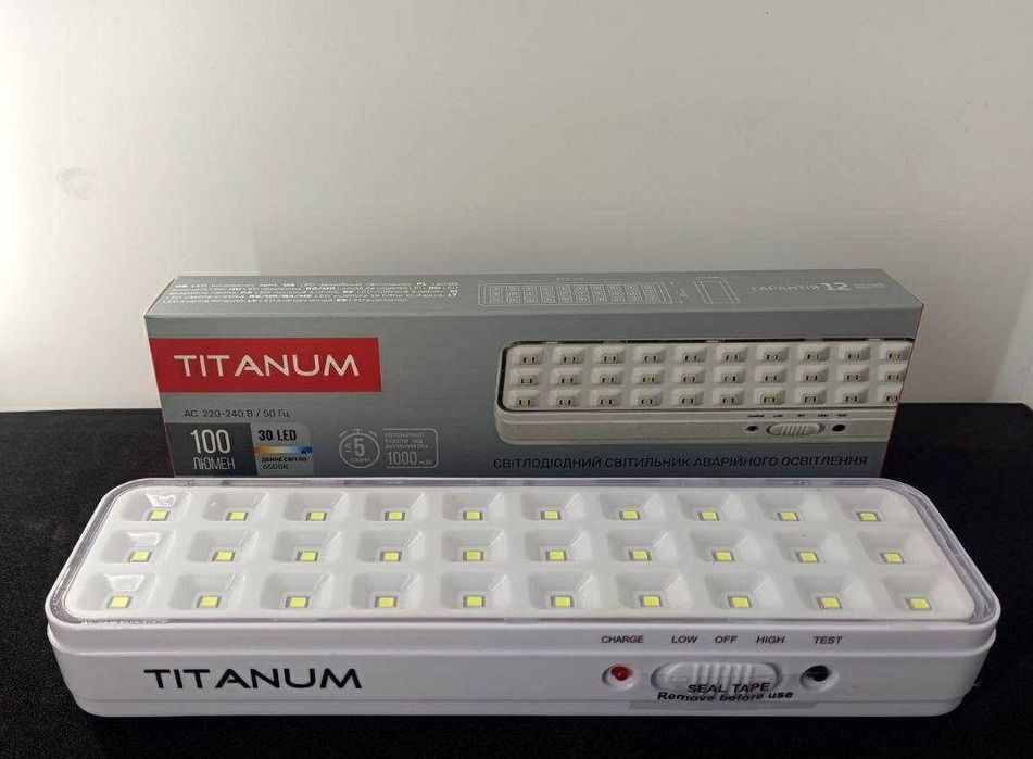 Лампи акумуляторні, аварійні лампи titanium, XO