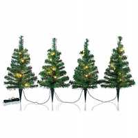 Choinki jodły LED dekoracyja 4 szt drzewko ozdobne 45 cm