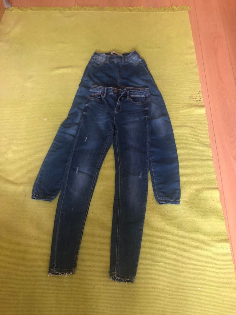 Calças de ganga Skinny Stradivarius e Bershka