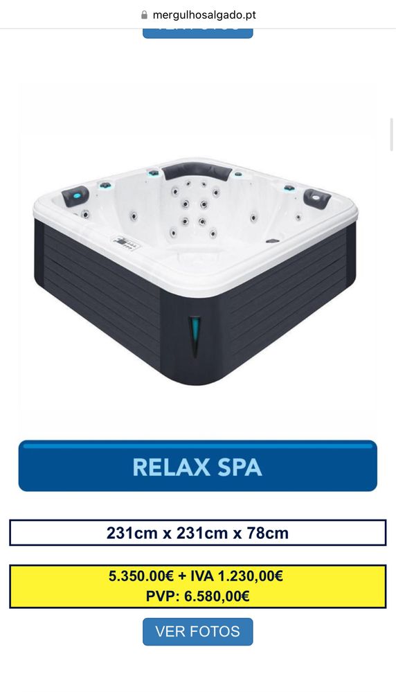 5 lugares hidromassagem  Refresh  spa Passion 6.580,00