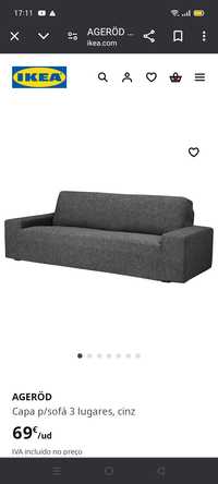 Capa p/sofá AGEROD, IKEA. NOVA