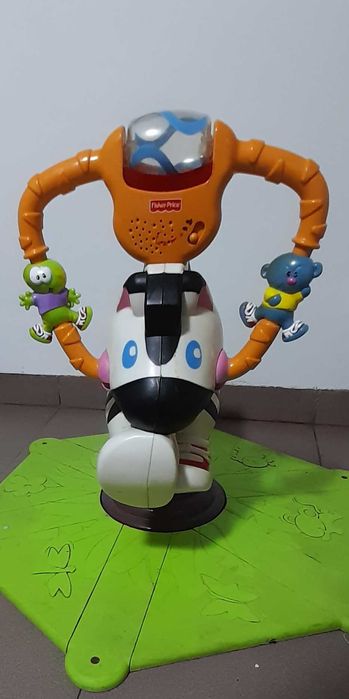 Zebra ginástica "saltitão"com luzes e música BARATO(brinquedo criança)