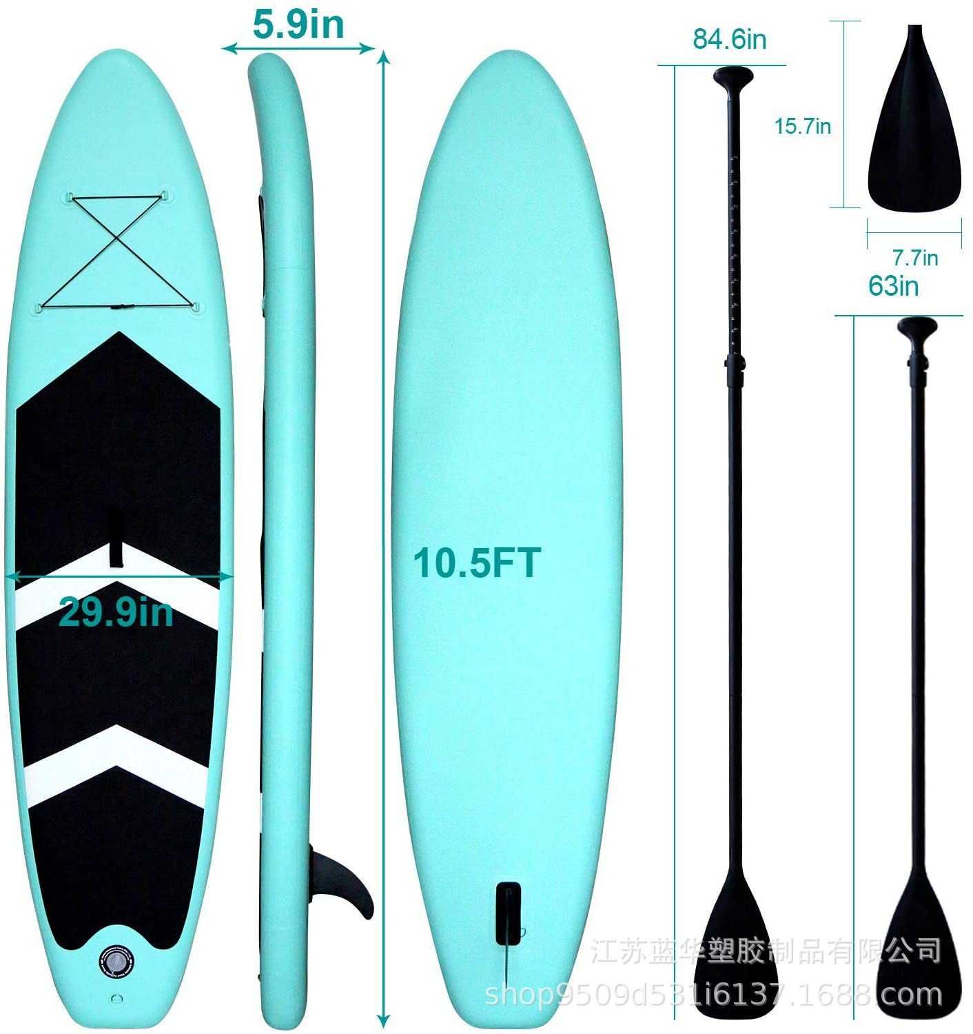 DESKA Surfingowa DWUKOMOROWA SUP Explorer 308 X 76 X 15 cm Wyprzedaż