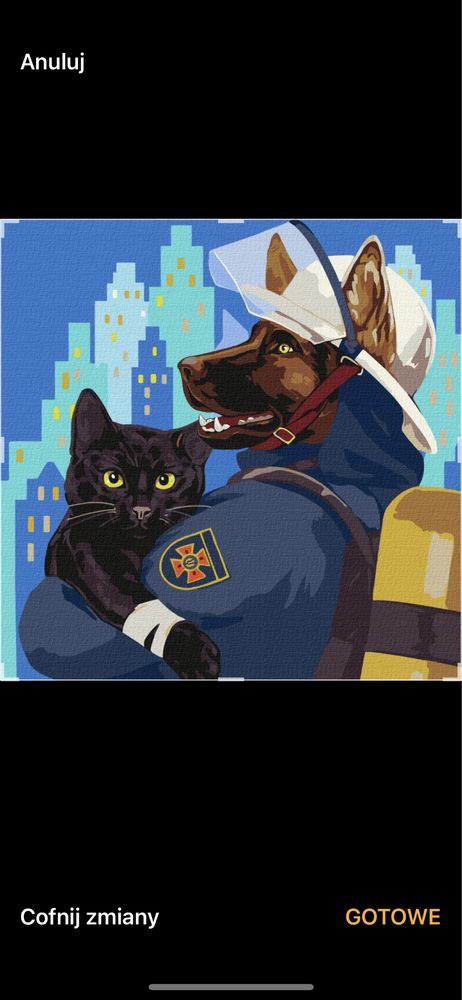 Puszysty wybawiciel-zestaw Malowanie po numera
