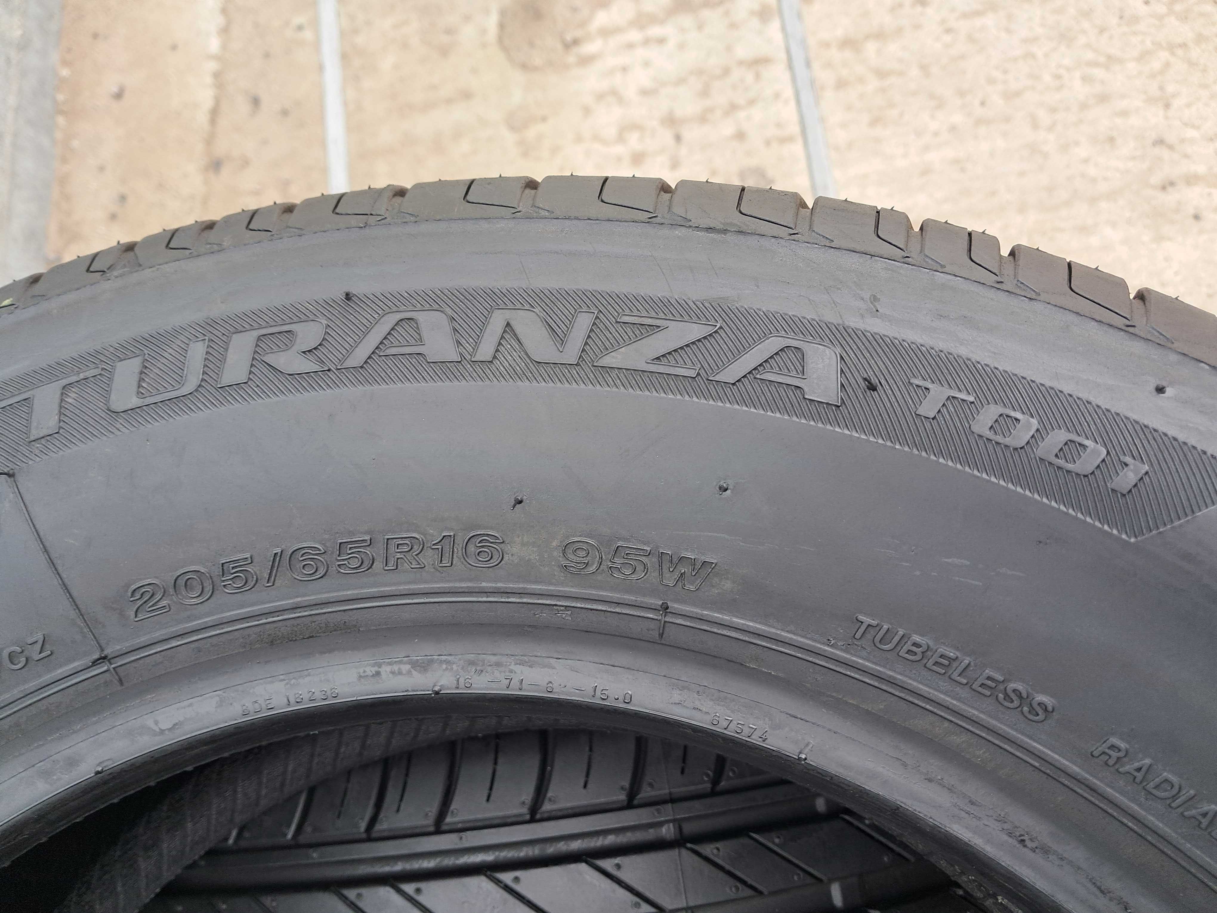 Резина літо НОВА Bridgestone 205/65 R16 Turanza T001