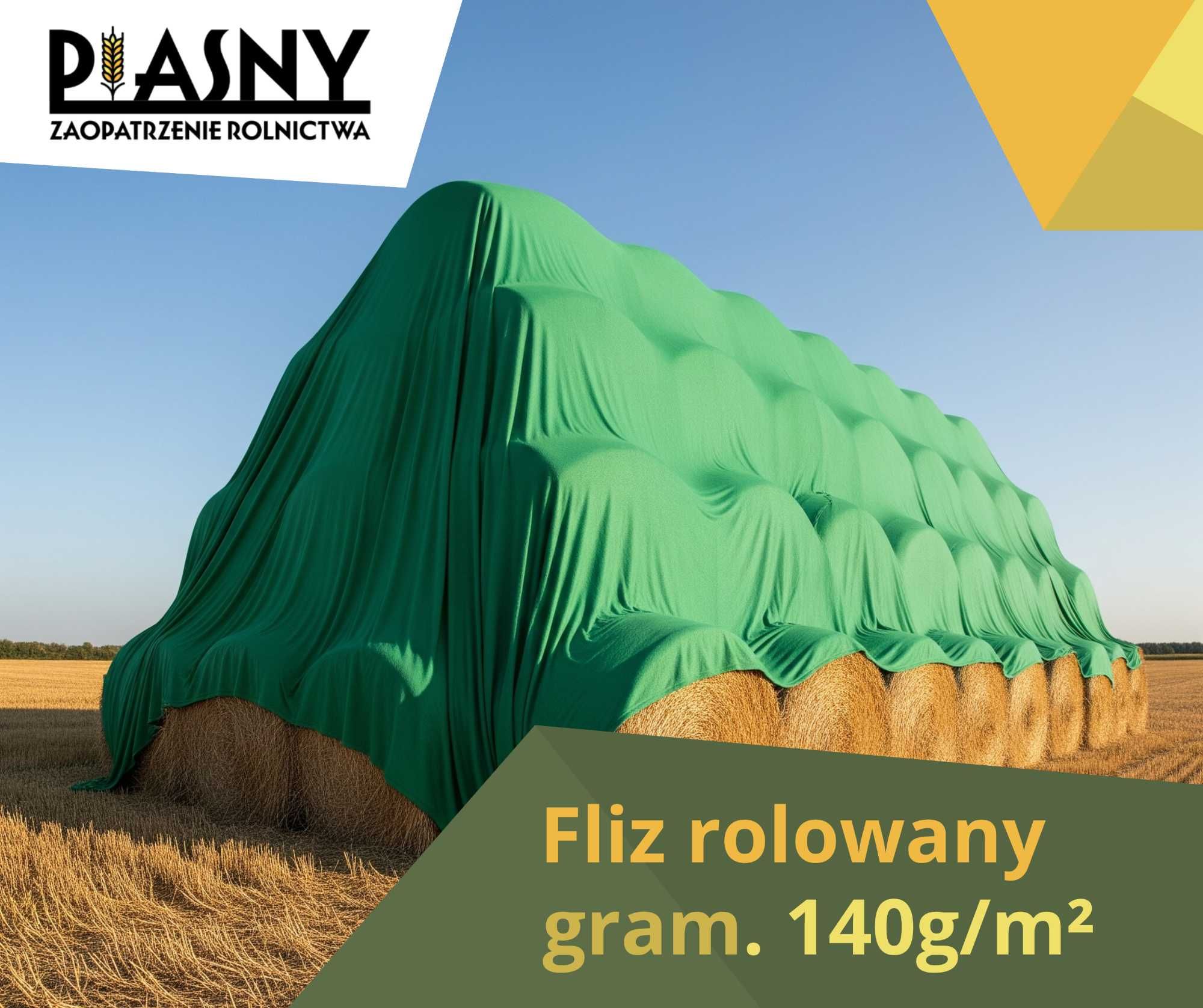 Fliz okrywowy ZIELONY 10,4x25m - 140g/m² - Zabezpiecz swój stóg!