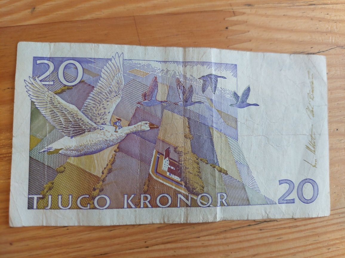 Banknot 20 koron szwedzkich  (Selma Legerlov )