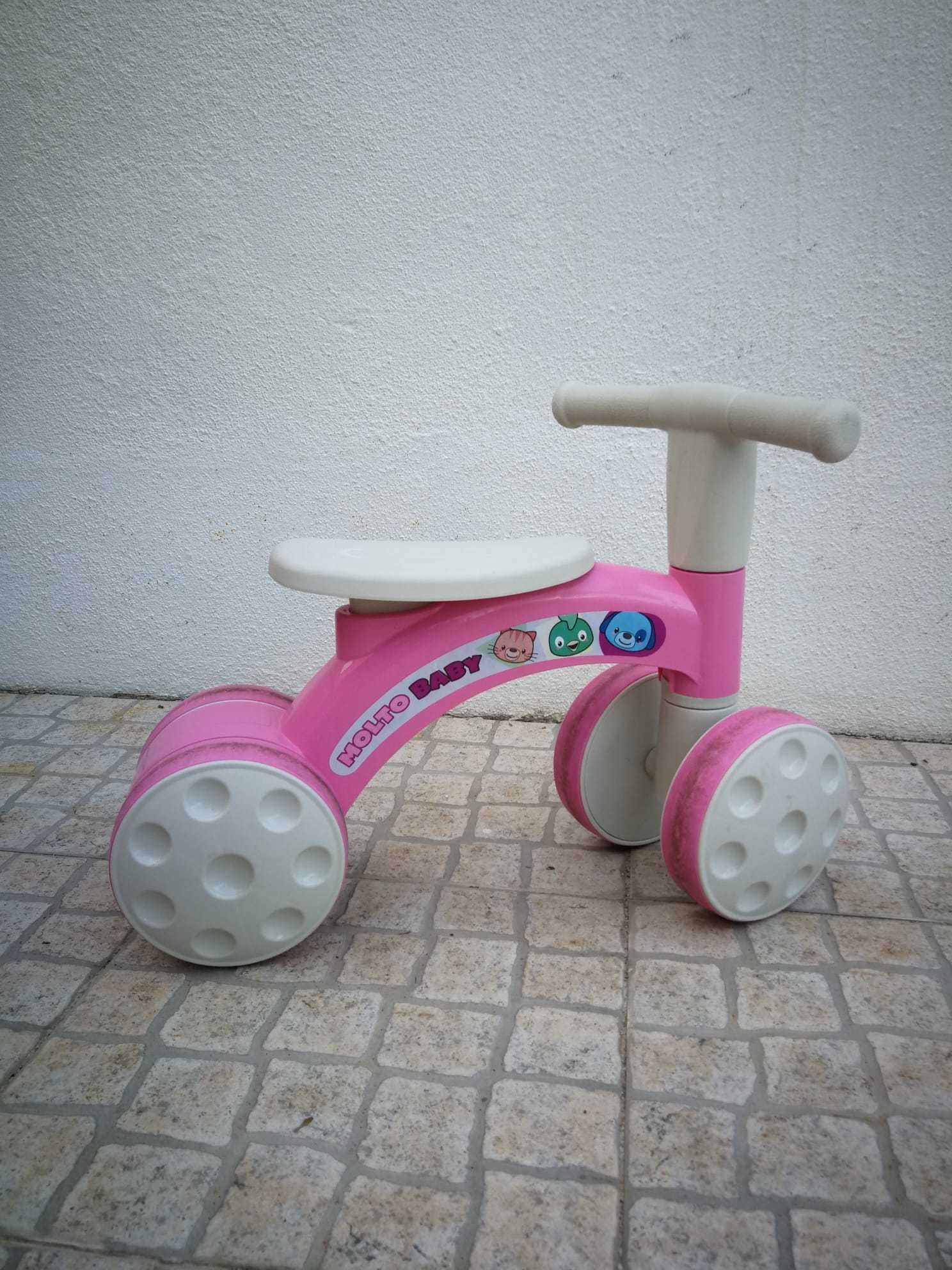 Andador/Bicicleta sem pedais, 4 rodas, MOLTO