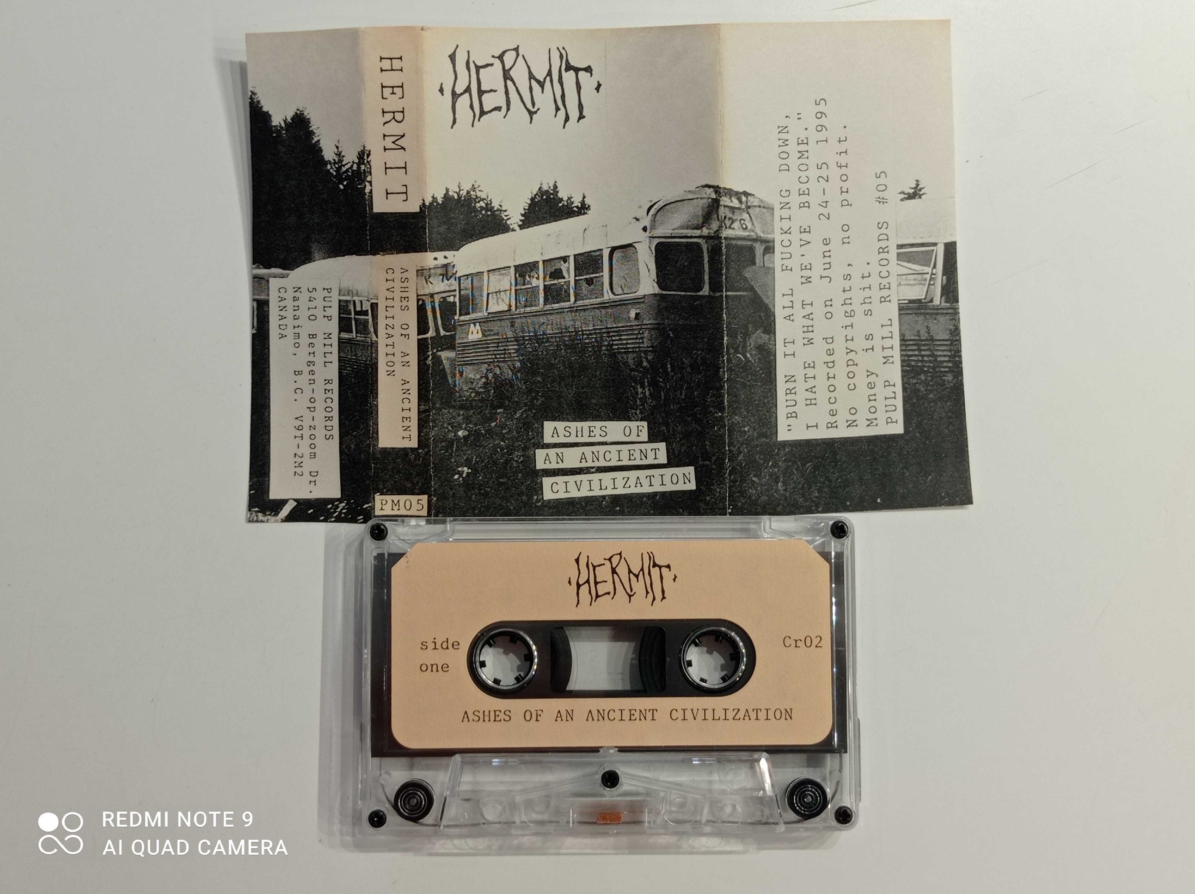 Hermit - Ashes of an Ancient Civilization kaseta 1995 Noise