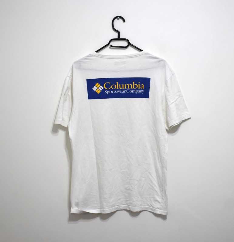 Columbia biała koszulka T-Shirt oryginał super stan M