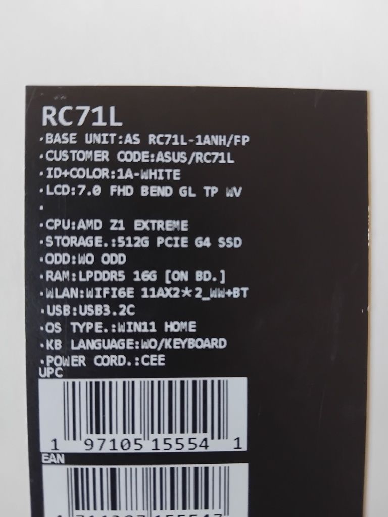 Asus rog ally z1 extreme