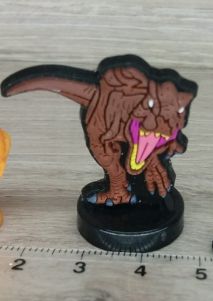 игрушка динозавр резиновый рекс uni and amblin dinosaurs фигурка 3.5см