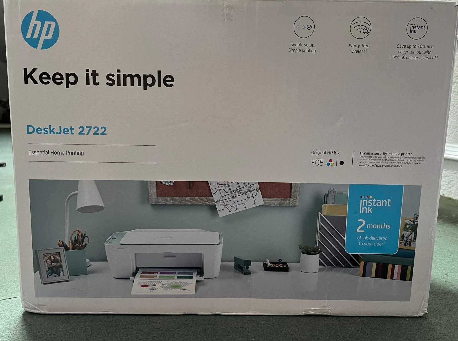 Impressora - HP Deskjet 2722 - como nova