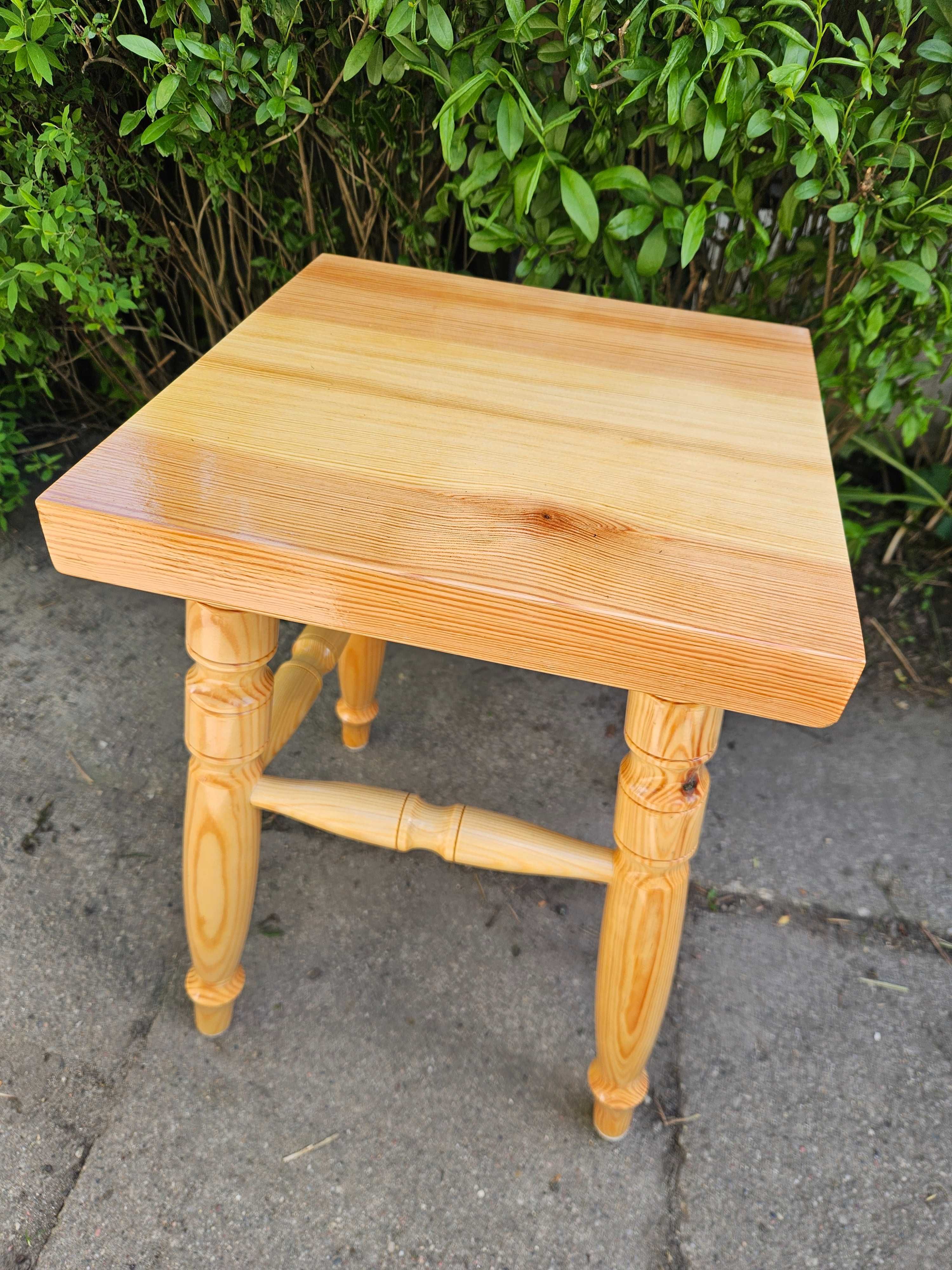 Stołek taboret drewniany hand made