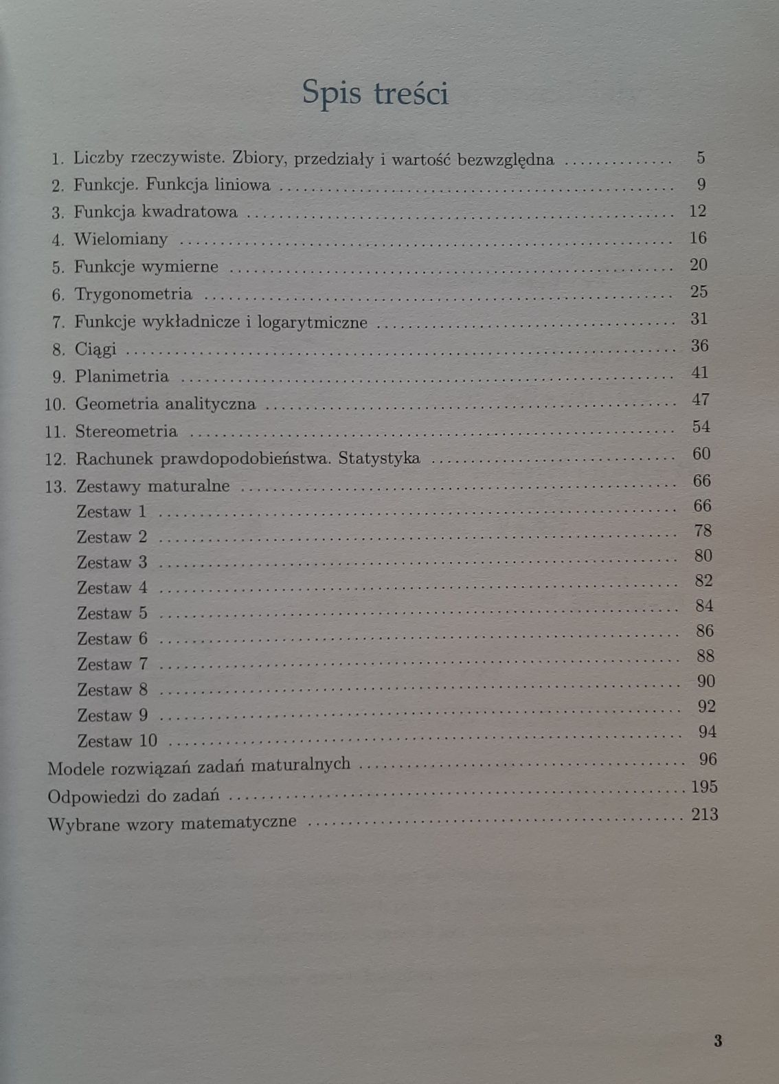 Matematyka zbiór zadań maturalnych ZR   Nowa Era