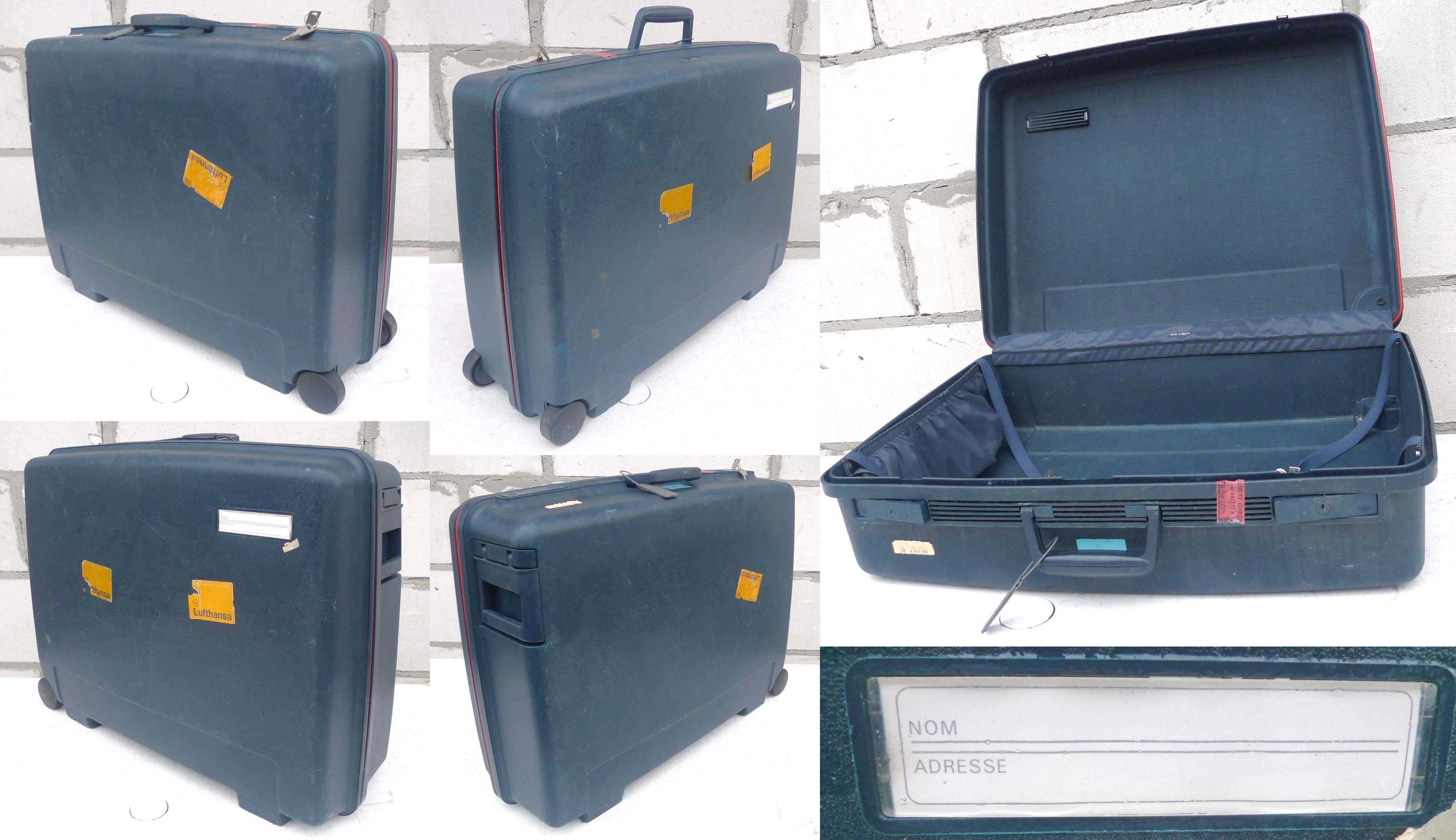 Walizka Delsey Visa z tworzywa 66x52x22,5cm koła transportowe Case