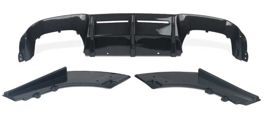 Dyfuzor Dokładka Tył Spoiler BMW F87 M2 M2C CZARNY POŁYSK / CARBON